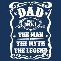 Best Dad The Man The Myth The Legend Number 1 Dad Button