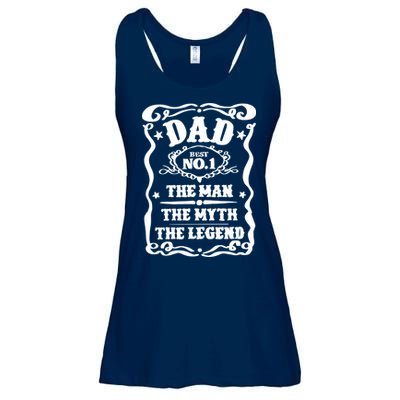 Best Dad The Man The Myth The Legend Number 1 Dad Ladies Essential Flowy Tank