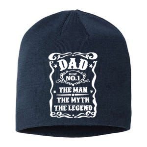 Best Dad The Man The Myth The Legend Number 1 Dad Sustainable Beanie