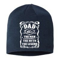 Best Dad The Man The Myth The Legend Number 1 Dad Sustainable Beanie