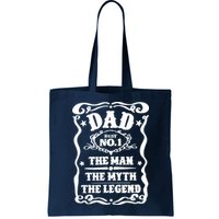 Best Dad The Man The Myth The Legend Number 1 Dad Bag