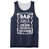 Best Dad The Man The Myth The Legend Number 1 Dad Mesh Reversible Basketball Jersey Tank