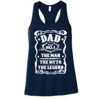Best Dad The Man The Myth The Legend Number 1 Dad Womens Tank Top