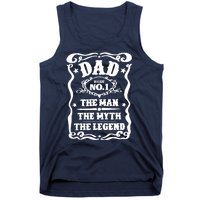 Best Dad The Man The Myth The Legend Number 1 Dad Tank Top