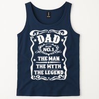 Best Dad The Man The Myth The Legend Number 1 Dad Tank Top