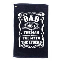 Best Dad The Man The Myth The Legend Number 1 Dad Golf Towel