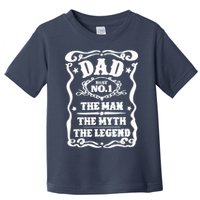 Best Dad The Man The Myth The Legend Number 1 Dad Toddler T-Shirt