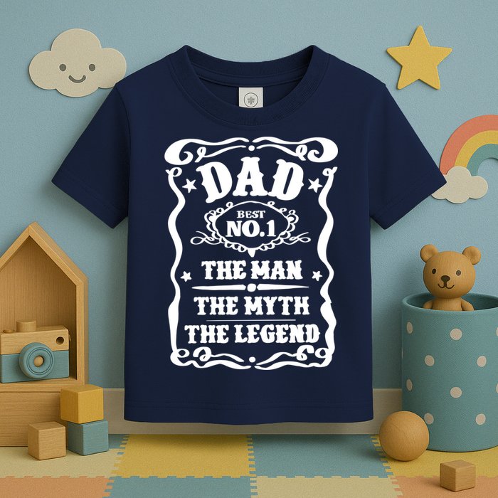 Best Dad The Man The Myth The Legend Number 1 Dad Toddler T-Shirt