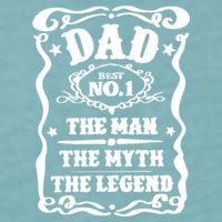 Best Dad The Man The Myth The Legend Number 1 Dad Sueded Cloud Jersey T-Shirt