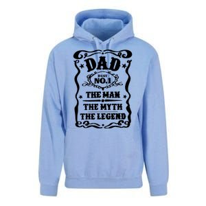 Best Dad The Man The Myth The Legend Number 1 Dad Unisex Surf Hoodie