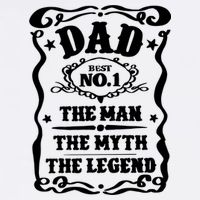 Best Dad The Man The Myth The Legend Number 1 Dad Garment-Dyed Sweatshirt