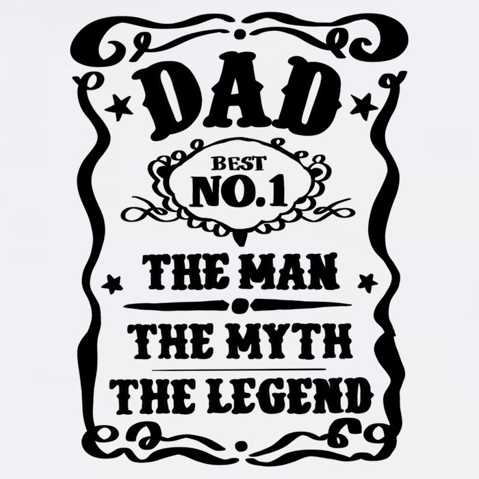 Best Dad The Man The Myth The Legend Number 1 Dad Garment-Dyed Sweatshirt
