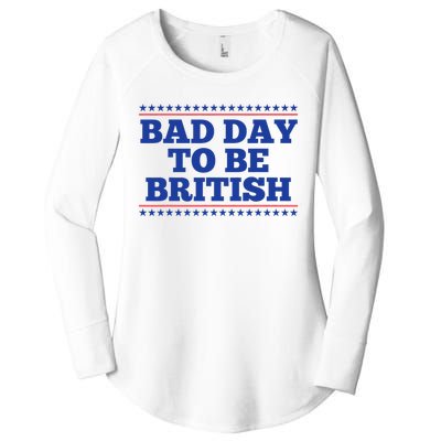 Bad Day To Be British Funny British 4th Of July Women's Perfect Tri Tunic Long Sleeve Shirt