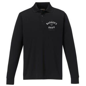 BadgerS Drift Tourism Performance Long Sleeve Polo