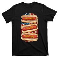 Bad Day To Be A Hot Dog July 4th Patriotic Summer Bbq T-Shirt