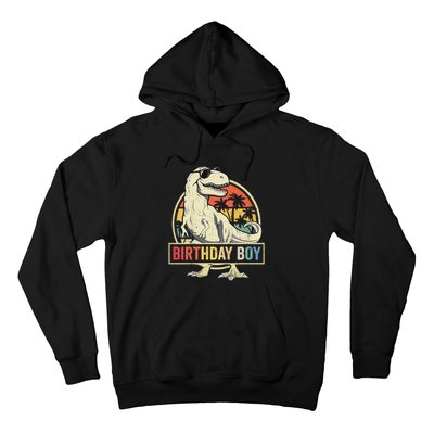 Birthday Dino T Rex Dinosaur Matching Family Hoodie