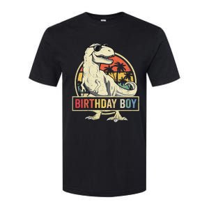 Birthday Dino T Rex Dinosaur Matching Family Softstyle CVC T-Shirt