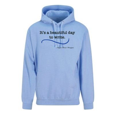 Beautiful Day To Write Unisex Surf Hoodie