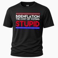 Bidenflation Definition The Cost Of Voting Stupid Anti Biden Cooling Performance Crew T-Shirt