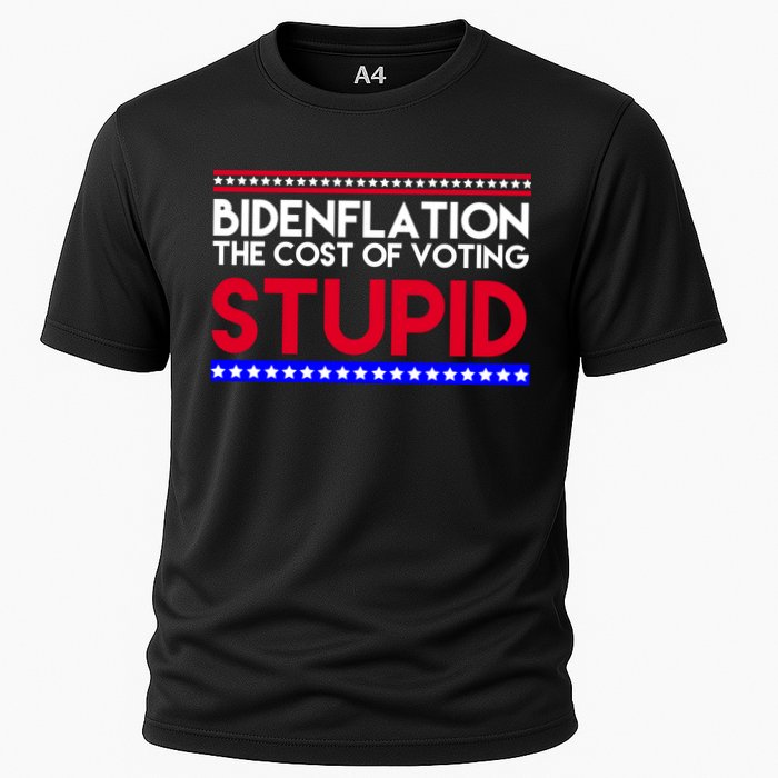 Bidenflation Definition The Cost Of Voting Stupid Anti Biden Cooling Performance Crew T-Shirt
