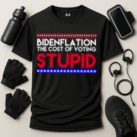 Bidenflation Definition The Cost Of Voting Stupid Anti Biden Cooling Performance Crew T-Shirt