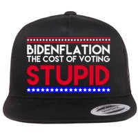 Bidenflation Definition The Cost Of Voting Stupid Anti Biden Flat Bill Trucker Hat
