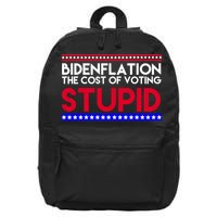 Bidenflation Definition The Cost Of Voting Stupid Anti Biden 16 in Basic Backpack