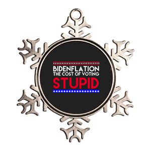 Bidenflation Definition The Cost Of Voting Stupid Anti Biden Metallic Star Ornament