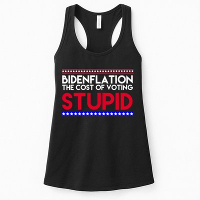 Bidenflation Definition The Cost Of Voting Stupid Anti Biden Womens Tank Top