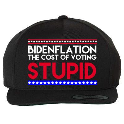 Bidenflation Definition The Cost Of Voting Stupid Anti Biden Wool Snapback Cap