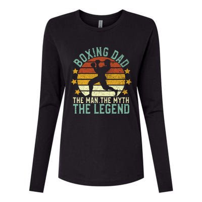 Boxing Dad The The Myth The Legend Ex Boxer And Coach Gift Womens Cotton Relaxed Long Sleeve T-Shirt