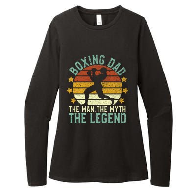 Boxing Dad The The Myth The Legend Ex Boxer And Coach Gift Womens CVC Long Sleeve Shirt