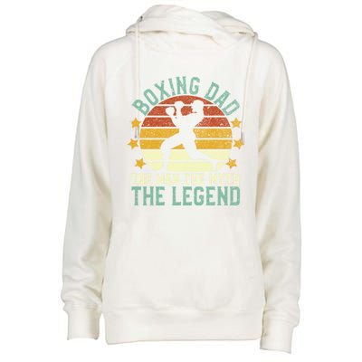 Boxing Dad The The Myth The Legend Ex Boxer And Coach Gift Womens Funnel Neck Pullover Hood