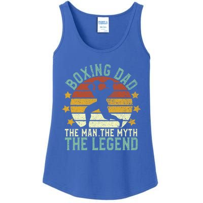 Boxing Dad The The Myth The Legend Ex Boxer And Coach Gift Ladies Essential Tank