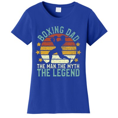 Boxing Dad The The Myth The Legend Ex Boxer And Coach Gift Women's T-Shirt