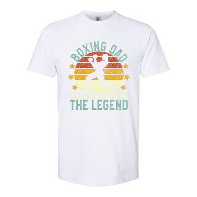 Boxing Dad The The Myth The Legend Ex Boxer And Coach Gift Softstyle CVC T-Shirt