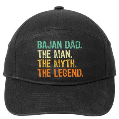 Bajan Dad The Man The Myth The Legend 7-Panel Snapback Hat