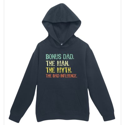 Bonus Dad The Man Myth Bad Influence Urban Pullover Hoodie