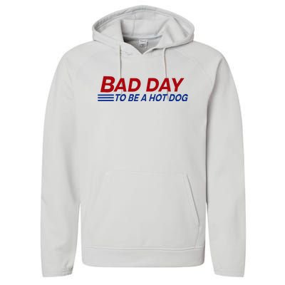 Bad Day To Be A Hot Dog Performance Fleece Hoodie