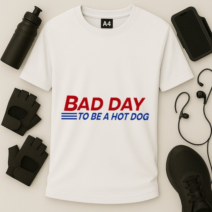 Bad Day To Be A Hot Dog Cooling Performance Crew T-Shirt