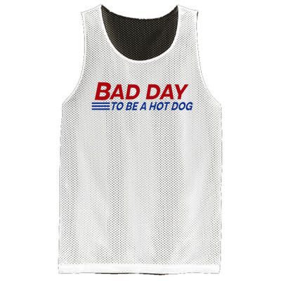 Bad Day To Be A Hot Dog Mesh Reversible Basketball Jersey Tank