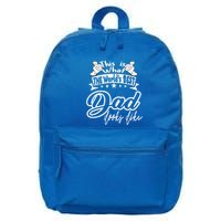 Best Dad This Is World's Best Dad Looks Like Cool Gift 16 in Basic Backpack