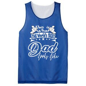 Best Dad This Is World's Best Dad Looks Like Cool Gift Mesh Reversible Basketball Jersey Tank