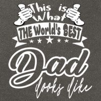Best Dad This Is World's Best Dad Looks Like Cool Gift Cotton Canvas Backpack