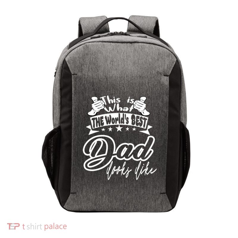 Best Dad This Is World's Best Dad Looks Like Cool Gift Vector Backpack