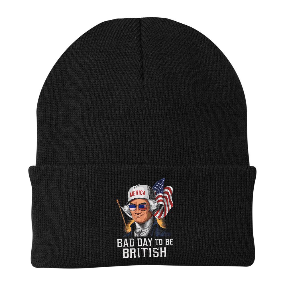 Bad Day To Be British Patriotic George Washington Beanie