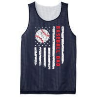 Baseball Dad Usa American Flag Patriotic Dad FatherS Day Mesh Reversible Basketball Jersey Tank