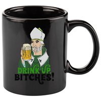 Bitches Drink Up Saint Patrick's Day Beer Drinking Lover 11oz C Handle Ceramic Mug