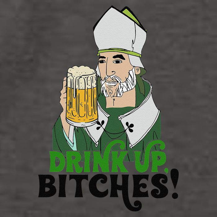 Bitches Drink Up Saint Patrick's Day Beer Drinking Lover Vector Backpack