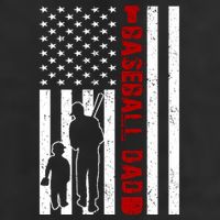 Baseball Dad USA FLag 7 Panel Mesh Trucker Snapback Hat